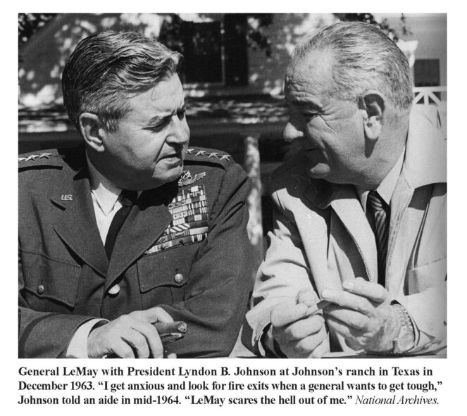 With President Lyndon Johnson in 1963