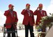 Three of the original Tuskegee Airmen from the Archer-Ragsdale Chapter salute a wreath placed at the Tuskegee Airmen Memorial Air Park March 23, 2017, at Luke Air Force Base, Ariz. For the fourth year in a row, Luke commemorated the Tuskegee Airmen and their contributions to the Air Force and the United States. (U.S. Air Force photo by Airman 1st Class Caleb Worpel)