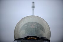 Raindrops litter the canopy of an F-16 Fighting Falcon at Royal Australian Air Force Base Williamtown, in New South Wales, Australia, March 24, 2017. Weather was a habitual problem for the 18th Aggressor Squadron who was in place for Exercise Diamond Shield, but wasn’t bad enough to halt a special incentive flight. (U.S. Air Force photo by Tech. Sgt. Steven R. Doty)