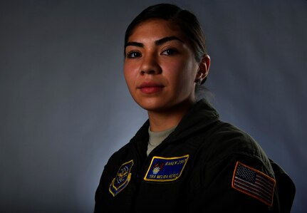 Senior Airman Melida Keres’s, 628th Security Forces Squadron phoenix raven, poses for a photo here, March 13, 2017. With five out of 32 phoenix ravens being females, Joint Base Charleston is home to more than half of the female ravens in Air Mobility Command.