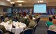 Capt. Jonathan Harris, 14th Operations Support Squadron and Wing AFAF Project Officer, makes opening remarks during the Air Force Assistance Fund Kickoff Breakfast March 21, 2017, at Columbus Air Force Base, Mississippi. The AFAF runs March 27 – May 5. (U.S. Air Force photo by Richard Johnson)