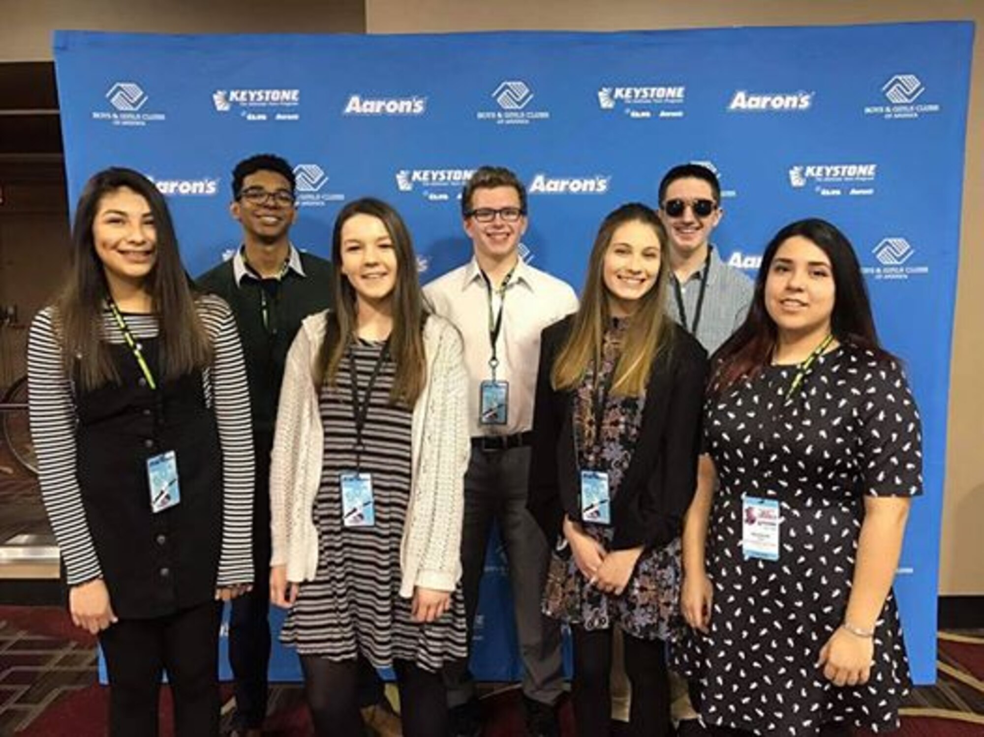Fairchild teens Darius Withrow and Braden Bruess attend the Keystone Club conference with children from around the world Mar. 1-5, 2017, in Chicago, IL. (Courtesy Photo)