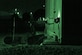 A PACBOT bomb disposal robot removes an improvised explosive device from a transformer during exercise “Vigilant Walrus” at Al Udeid Air Base, Qatar, March 21, 2017. During the exercise, Airmen with the 379th Expeditionary Civil Engineer Squadron Explosive Ordnance Disposal Flight were forced to work at night without the use of white light. (U.S. Air Force photo illustration by Senior Airman Miles Wilson)