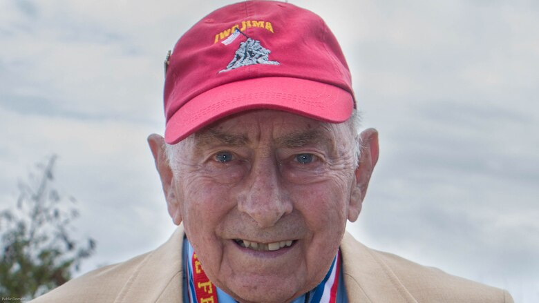 Iwo Jima veteran Edwin Hunsberger participates in the 72nd Reunion of Honor commemorative service on Iwo To, Japan March 25, 2017.  Hunsberger was one of eight veterans in attendance alongside American and Japanese distinguished guests, both military and civilian. This event presented the opportunity for the U.S. and Japanese people to mutually remember and honor thousands of service members who fought and died on the hallowed grounds of Iwo Jima. 