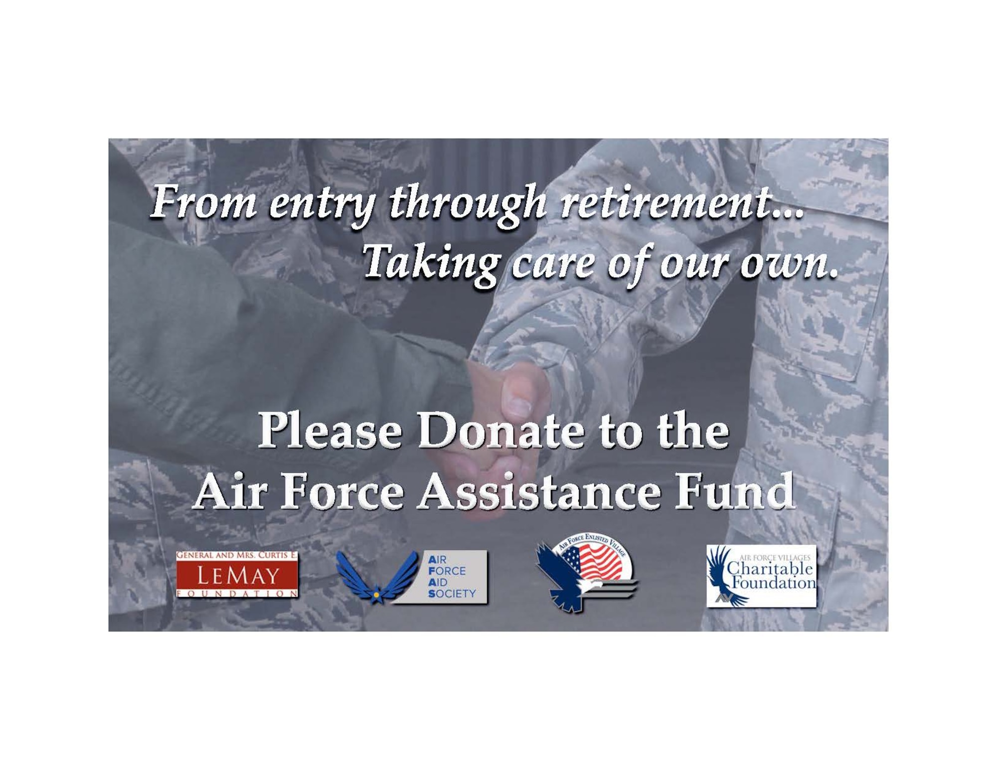 The Air Force Assistance Fund drive begins March 27 and runs through May 5 with the goal of raising $63,833 at Keesler Air Force Base to aid Airmen and their families through a wide variety of programs designed to provide support ranging from financial assistance to care for military widows. (U.S. Air Force graphic) 