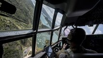 A 17th Special Operations Squadron MC-130J Commando II pilot conducts low altitude flight maneuvers during a training sortie March 21, 2017, off the coast of Okinawa, Japan. The 17th SOS, a unit of the 353rd Special Operations Group, conducts a variety of day and night missions in support of special operations forces and humanitarian and disaster relief throughout the Indo-Asia Pacific Theater. (U.S. Air Force photo by Staff Sgt. Peter Reft/Released)