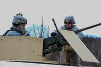 U.S. Army Reserve Staff Sgt. Jason Kelly with 366th Engineer Company, 412th Theater Engineer Command, receives ammunition for zero in preparation for completion of live-fire qualification during Operation Cold Steel at Fort McCoy, Wis., March 23, 2017. Operation Cold Steel is the U.S. Army Reserve's crew-served weapons qualification and validation exercise to ensure that America's Army Reserve units and Soldiers are trained and ready to deploy on short-notice and bring combat-ready and lethal firepower in support of the Army and our joint partners anywhere in the world. (U.S. Army Reserve photo by Staff Sgt. Debralee Best, 84th Training Command)