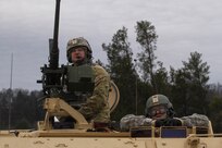 U.S. Army Reserve Staff Sgt. Jason Kelly with 366th Engineer Company, 412th Theater Engineer Command, receives ammunition for zero in preparation for completion of live-fire qualification during Operation Cold Steel at Fort McCoy, Wis., March 23, 2017. Operation Cold Steel is the U.S. Army Reserve's crew-served weapons qualification and validation exercise to ensure that America's Army Reserve units and Soldiers are trained and ready to deploy on short-notice and bring combat-ready and lethal firepower in support of the Army and our joint partners anywhere in the world. (U.S. Army Reserve photo by Staff Sgt. Debralee Best, 84th Training Command)