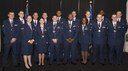 Sixteen Vance senior airmen graduated with Airman Leadership School Class 17-D during a ceremony held March 21 at Vance Air Force Base, Oklahoma. (U.S. Air Force photo/ Tech. Sgt. James Bolinger)