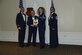 U.S. Air Force Senior Airman Benjamin J. Rogers, 31st Intelligence Squadron, receives the John L. Levitow Award for the Senior Master Sgt. David B. Reid Airman Leadership School Class 17-3, at Shaw Air Force Base, S.C., March 23, 2017. The Levitow Award is given to the graduate with the highest average of instructor and student points, and is the highest award in enlisted professional military education. (U.S. Air Force photo by Airman 1st Class BrieAnna Stillman)