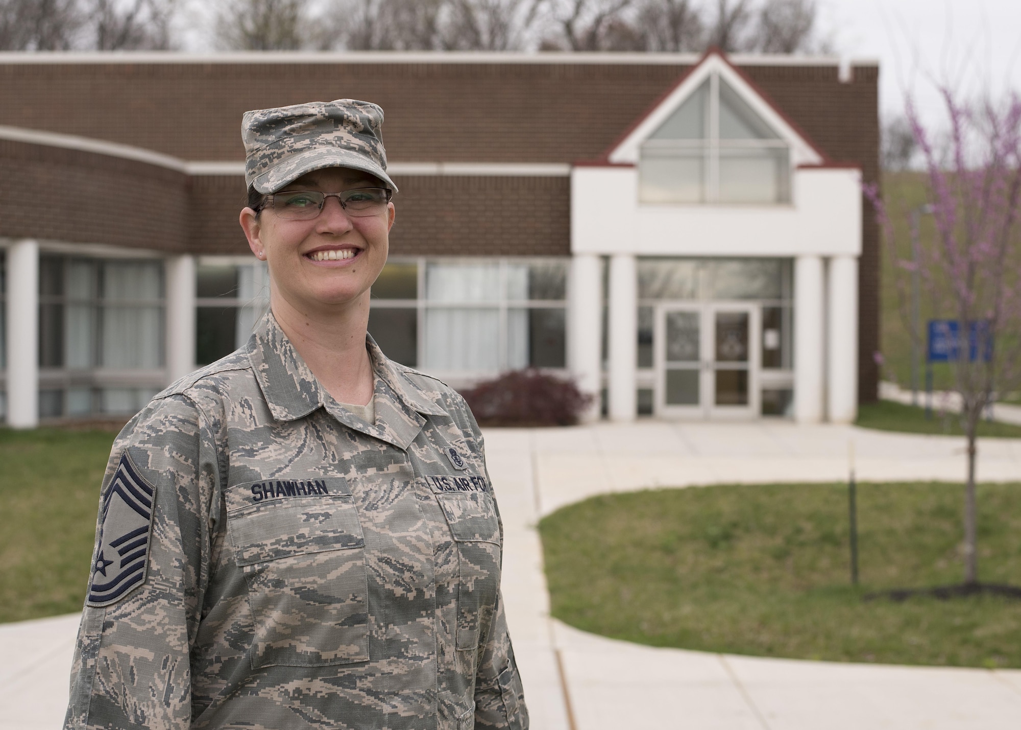 Chief Master Sgt. Paula C. Shawhan is assigned as chief of Professional Continuing Education at the Air National Guard's I.G. Brown Training and Education Center in Louisville, Tenn. (U.S. Air National Guard photo by Master Sgt. Mike R. Smith)