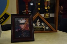 The event honored Marine Corps Cpl. Joshua Barron, who was killed in an aircraft training accident in May 2015. (U.S. Air Force photo/2nd Lt. Katherine Miranda)