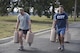 Individual competitors completed a 200 meter farmer's walk with weighted containers. (U.S. Air Force photo/2nd Lt. Katherine Miranda)