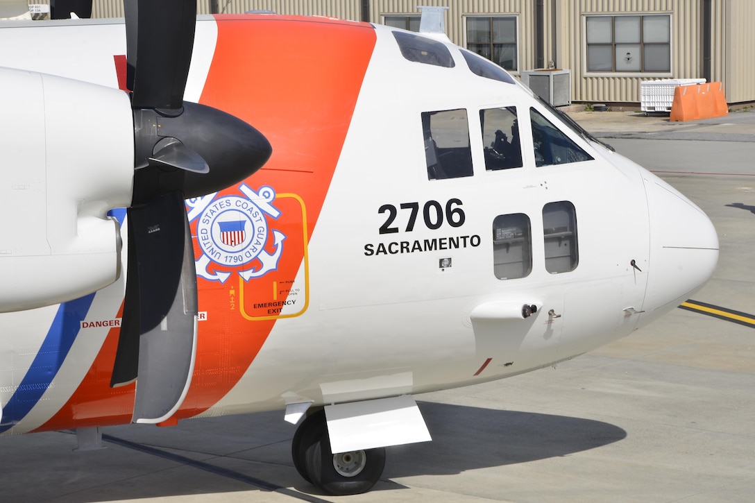 The Coast Guard assigned its fifth operational C-27J Spartan medium range surveillance aircraft, CGNR 2713, to Air Station Sacramento, California, Feb. 26, 2017. Sacramento is the first air station to receive C-27Js; it is scheduled to receive its sixth Spartan and reach full operational capability by the end of fiscal year 2017. The air station reached initial operational capability upon receipt of its fourth C-27J last July. U.S. Coast Guard photo.