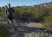 Staff Sgt. Phillip LaPoint, a 49th Maintenance Squadron stockpile technician, runs on a local trail on Feb. 15, 2017 in Alamogordo, N.M. On Jan. 7, 2017, LaPoint completed and won his first 50-mile ultra-marathon outside of Alexandria, Louisiana. (U.S. Air Force photo by Senior Airman Emily Kenney)