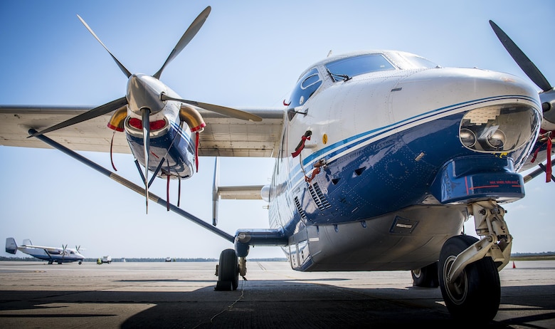 Air Force Special Operations Command’s C-145A Skytrucks sit on the flightline ready for a training mission March 23 at Duke Field, Fla.  Currently, the 919th Special Operations Wing maintains both the C-145 and C-146 Wolfhound. The Skytrucks are used as a training and proficiency aircraft for special operators and combat aviation advisors.  The C-146 is an operational nonstandard aviation aircraft.  (U.S. Air Force photo/Tech. Sgt. Sam King)