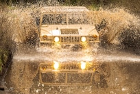 Soldiers from Headquarters and Headquarters Company, 301st Maneuver Enhancement Brigade, maneuver through difficult terrain on Joint Base Lewis-McChord, Washington March 12, 2017. The city of Tacoma, Washington, receives an average rainfall of 40 inches of rain per year (U.S. Army Reserve photo by Spc. Sean F. Harding/Released).