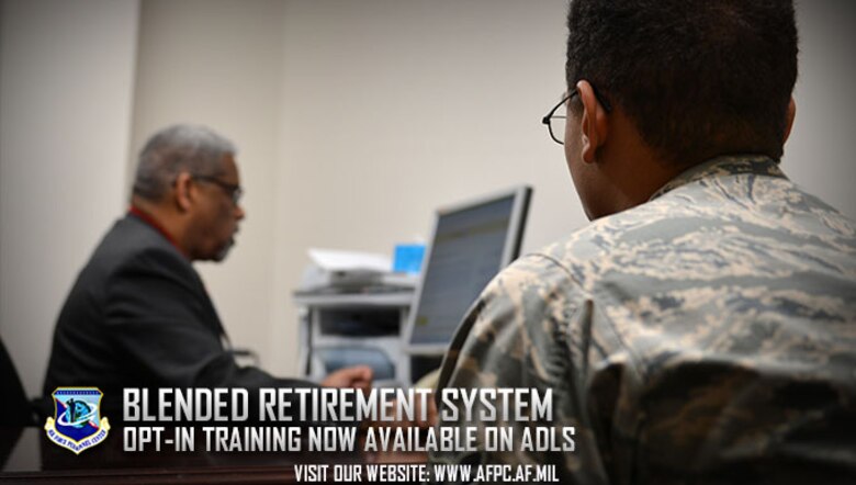 Personal Financial Counselors and Educators are available at Airman and Family Readiness Centers to assist Airmen with making an educated decision on which retirement plan is right for them. Eligible Airmen are required to take the Blended Retirement System Opt-In course, now available on the Advance Distributed Learning System. (U.S. Air Force photo by Airman 1st Class Christopher Maldonado)