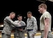 U.S. Air Force Tech. Sgt. Chris Kennedy (second from right), 325th Maintenance Squadron low observables production supervisor, reviews data with his Airmen at Tyndall Air Force Base, Fla., March 20, 2017. Kennedy is a recipient of the Superior Leadership Captain P. Sijan award, which he credits his guidance and care for fellow Airmen.