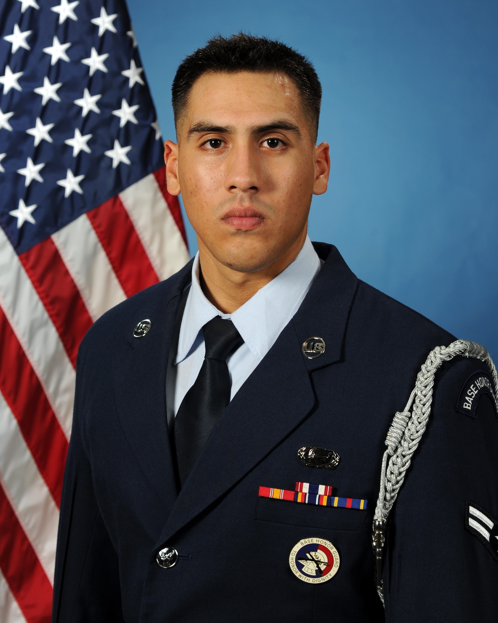 Airman 1st Class Michael Paiz, Air Education and Training Command Outstanding Honor Guard Member. 