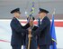 Lt. Gen. Darryl Roberson, commander of Air Education and Training Command, passes the 19th Air Force guidon to Brig. Gen. Patrick J. Doherty, during the 19th Air Force change of command ceremony March 28, 2017, at Joint Base San Antonio-Randolph, Texas.  Members of the numbered Air Force unit will oversee 19 training locations, with 16 total force wings, 10 active duty, one Air Force Reserve and five Air National Guard units.  More than 32,000 members of 19th Air Force operate more than 1,350 aircraft from 29 different aircraft models.  Members of the 19th Air Force are responsible for training aircrews, air battle managers and weapons directors, plus Air Force Academy Airmanship Programs and Survival, Evasion, Resistance and Escape training.(U.S. Air Force photo by Joel Martinez)