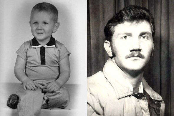 Four-year-old Jeffrey Walston poses for a childhood portrait in Tyler, Texas.  Walston joined the U.S. Navy in 1977, and transferred to the Air Force Reserve in 2001. (Courtesy photos)