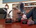 Sandra Pratt, 633rd Air Base Wing Chapel information and referral assistant, displays the trophies that she received for winning the 633rd ABW Admin and Technical Civilian of the Quarter award for the fourth quarter 2016, and Civilian Category I of the Year award for 2016, at Joint Base Langley-Eustis, Va., March 17, 2017. Pratt also won the annual Air Force Chaplain Corps’ Outstanding Civilian of the Year award for 2016. At the end of March, the OCY award will be presented during the Chaplain Corps’ summit in San Antonio, Texas. (U.S. Air Force photo/Beverly Joyner)