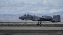 A U.S. Air Force A-10C Thunderbolt II from the A-10 West Heritage Flight Team lands on the flight line at the Los Angeles County Air Show in Lancaster, Calif., March 25, 2017. The A-10 WHFT is scheduled to perform in 9 more air shows throughout the U.S. this year after resurging from a 5-year-long inactivation period. (U.S. Air Force photo by Airman 1st Class Mya M. Crosby)