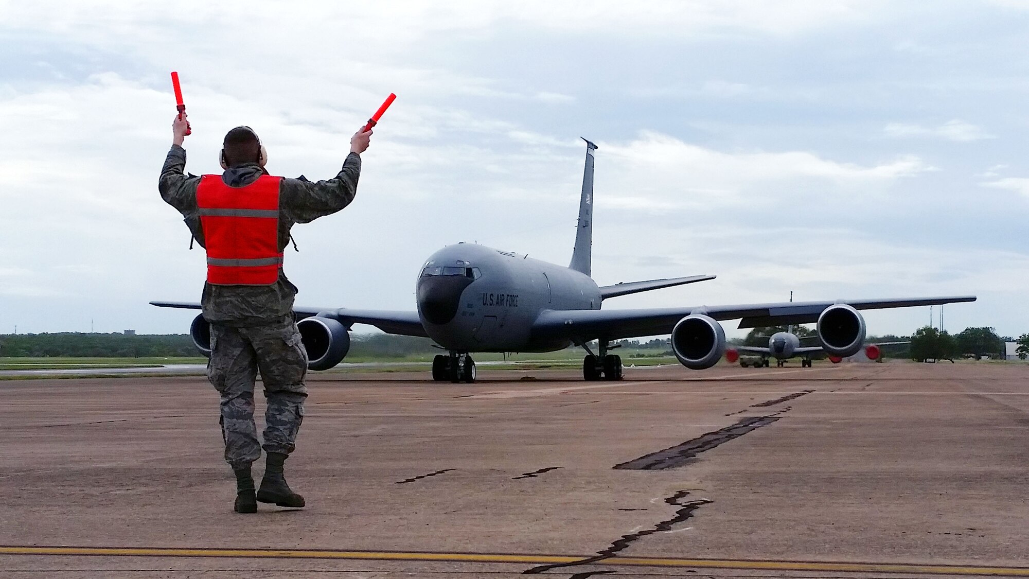 Fourteen Airmen from the Nebraska Air National Guard's 155th Air Refueling Wing deployed for a joint exercise at Darwin Royal Air Force Base Feb. 9-28, 2017, Darwin, Australia. Two KC-135R Stratotankers, one from the 155th ARW and another from the 434th Air Refueling Wing from Grissom Air Reserve Base, Indiana, helped eight F-22A Raptors from the 525th Fighter Squadron from Joint Base Elmendorf-Richardson, Alaska get to Australia by serving as their flying gas station.