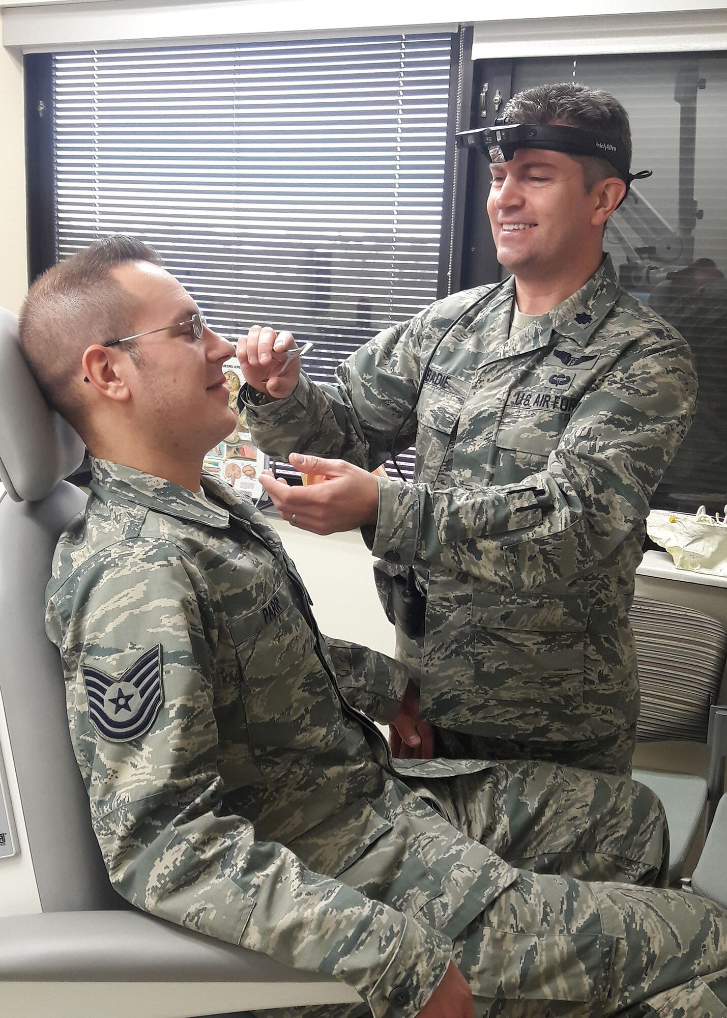 Lt. Col. (Dr.) Wesley Abadie, 99th Medical Group, otolaryngologist, Nellis Air Force Base, Nev.  Dr. Abadie has performed more than 700 operations at Mike O’Callaghan Military Medical Center. (Courtesy photo) 