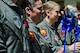 Members of the 535th Airlift Squadron gather together to show their support of National Child Abuse Prevention Month, at Joint Base Pearl Harbor-Hickam, Hawaii, March 29, 2017.  April was designated as National Child Abuse Prevention Month in 1983, acknowledge the importance of families and communities working together to prevent child abuse and neglect, and to promote the social and emotional well-being of children and families. (U.S. Air Force photo by Tech. Sgt. Heather Redman)