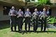 Members of the 535th Airlift Squadron gather together to show their support of National Child Abuse Prevention Month, at Joint Base Pearl Harbor-Hickam, Hawaii, March 29, 2017.  April was designated as National Child Abuse Prevention Month in 1983, acknowledge the importance of families and communities working together to prevent child abuse and neglect, and to promote the social and emotional well-being of children and families. (U.S. Air Force photo by Tech. Sgt. Heather Redman)