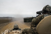 U.S. Army Reserve Vehicle Crew Evaluators test range operations following live-fire qualification during Operation Cold Steel at Fort McCoy, Wis., March 27, 2017. Operation Cold Steel is the U.S. Army Reserve's crew-served weapons qualification and validation exercise to ensure that America's Army Reserve units and Soldiers are trained and ready to deploy on short-notice and bring combat-ready and lethal firepower in support of the Army and our joint partners anywhere in the world. (U.S. Army Reserve photo by Lt. Col. Dana Kelly, 84th Training Command)