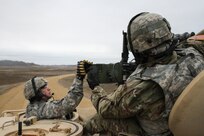 U.S. Army Reserve Vehicle Crew Evaluators test range operations following live-fire qualification during Operation Cold Steel at Fort McCoy, Wis., March 27, 2017. Operation Cold Steel is the U.S. Army Reserve's crew-served weapons qualification and validation exercise to ensure that America's Army Reserve units and Soldiers are trained and ready to deploy on short-notice and bring combat-ready and lethal firepower in support of the Army and our joint partners anywhere in the world. (U.S. Army Reserve photo by Lt. Col. Dana Kelly, 84th Training Command)