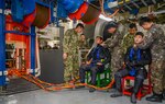 U.S. and Republic of Korea (ROK) navy diving and salvage experts participate in the first bilateral diver training exercise aboard the ROK rescue and salvage ship Tongyeong (ATS 31) during Salvage Exercise (SALVEX) Korea 2017. The exercise is part of exercise Foal Eagle, a series of joint and combined field training exercises which demonstrates the United States' commitment to the Republic of Korea and U.S. alliance, and enhances the combat readiness, flexibility, and capabilities of the combined force. 