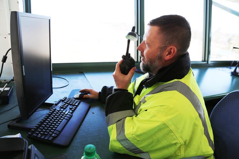 Glenn Oliver, target systems worker with the Directorate of Plans, Training, Mobilization and Security Range Maintenance team, works diagnosing a problem with an automated target March 10, 2017, on Range 2 on North Post at Fort McCoy, Wis. The work was in preparation for range use by service members training in Operation Cold Steel, an Army Reserve exercise. Range Maintenance personnel make sure range and training areas at Fort McCoy remain operational, and they take care of service members as they train on the ranges. Range Maintenance also has engineering personnel who complete various projects for the installation range complex. (U.S. Army Photo by Scott T. Sturkol, Public Affairs Office, Fort McCoy, Wis.)