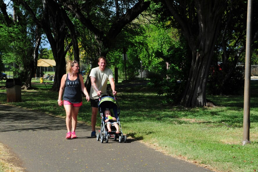 Volunteers jog on the running path overlooking Pearl Harbor during the 6th Annual Tactical Air Control Party (TACP) Association’s Remembrance Run on Joint Base Pearl Harbor-Hickam, Hawaii, March 30, 2017.  Members of the 25th Air Support Operations Squadron organized and participated in a 24-hour run challenge.  The TACP Association seeks to “remember the fallen, honor the living, and aid brothers in need,” by providing support to TACPs who were wounded and assisting the families of those killed in action.  The event is held world-wide, with every TACP unit starting the run at noon local time.  (U.S. Air Force photo by Tech. Sgt. Heather Redman)