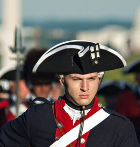 U.S. Army Soldiers from the 3rd Infantry Regiment "The Old Guard" and the Fife and Drum Corps perform during Twilight Tattoo and the Outstanding Civilian Service Award ceremony in Joint Base Myer-Henderson Hall, Va., Oct. 11, 2012.  