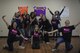 Girls celebrate learning the basics of self-defense March 28, 2017 at Cannon Air Force Base, N.M. The class was part of a ROX (ruling our experiences) mini-camp designed to teach educate and empower school-age girls. (U.S. Air Force photo by Senior Airman Shelby Kay-Fantozzi/released) 