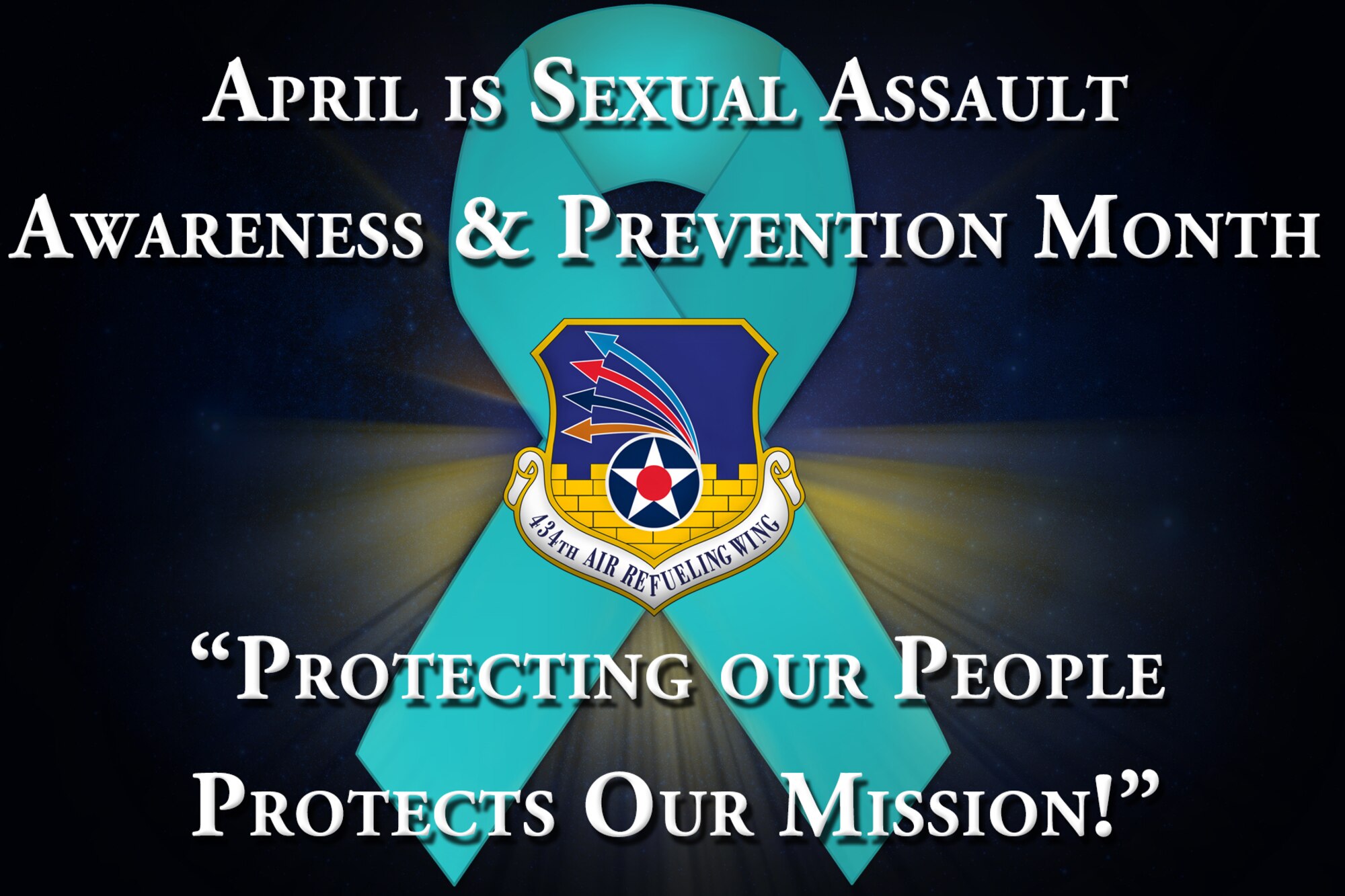 April is Sexual Assault Awareness month, and at Grissom the spotlight is on the volunteer victim advocates trained to support those in need if a situation occurs. Volunteer victim advocates are a key part of Grissom’s efforts to prevent and respond to sexual assault and provide support to victims of sexual assault along with promoting awareness in the community. (U.S. Air Force graphic/Tech. Sgt. Benjamin Mota)