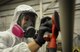 Airman 1st Class Ethan Short, an aircraft structural maintainer with the 1st Special Operations Maintenance Squadron, sands down a propeller to remove paint from a CV-22 Osprey at Hurlburt Field, Fla., March 28, 2017. Corrosion control Airmen restore the structural integrity of aircraft by repainting parts of the body that have been weakened by exposure to the environment, prolonging the life of the asset. (U.S. Air Force photo by Airman 1st Class Isaac O. Guest IV)