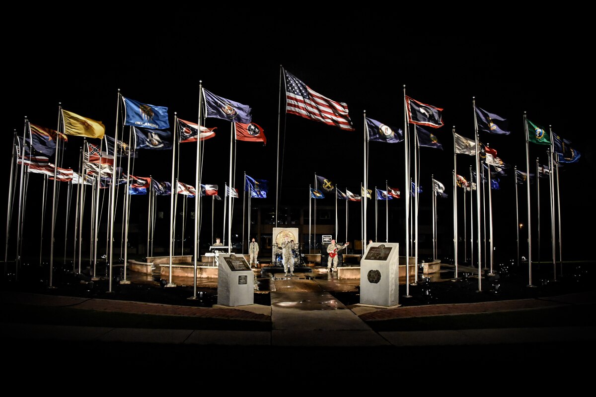 Max Impact performs their new single, Find You, while on location at Joint Base San Antonio, TX. The song is meant as an inspiration to new recruits and highlights the important mission of basic military training and the recruitment of military training instructors for the U.S. Air Force. The video is set to be released on May 1, 2017. (Photo by Technical Sgt. Chad Randolph) 