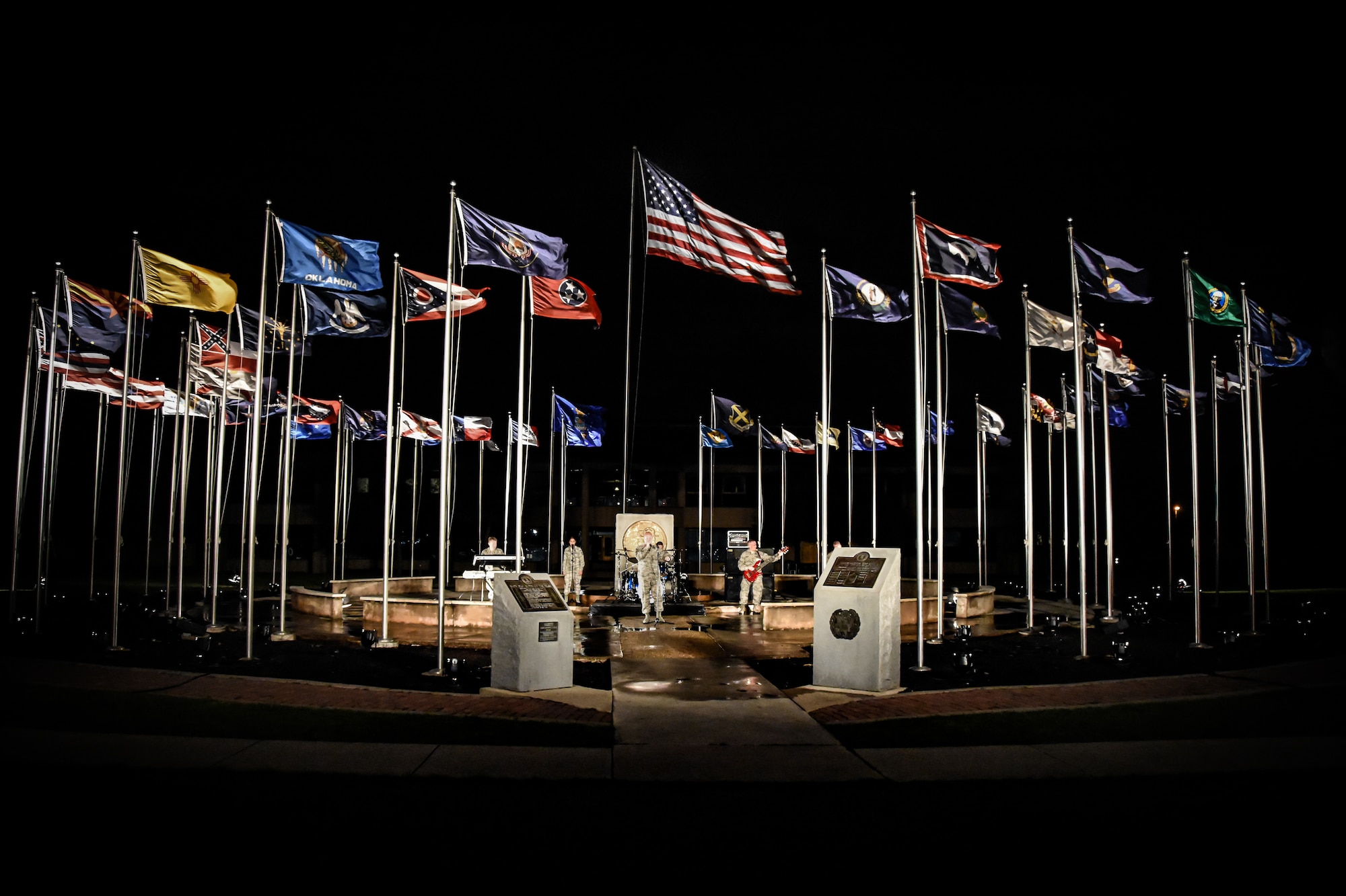 Max Impact performs their new single, Find You, while on location at Joint Base San Antonio, TX. The song is meant as an inspiration to new recruits and highlights the important mission of basic military training and the recruitment of military training instructors for the U.S. Air Force. The video is set to be released on May 1, 2017. (Photo by Technical Sgt. Chad Randolph) 