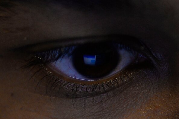 Staff Sgt. D’Juan Perry, 1st Combat Communications cyber transport supervisor, operates a computer during an exercise on Ramstein Air Base, Germany, April 26, 2017. The 1st CBCS conducted the training, which featured a total force integrated combat communications team, in preparation for Arctic Challenge 2017. (U.S. Air Force photo by Airman 1st Class Joshua Magbanua)