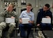 Air Force Junior ROTC cadets from Denton High School, Texas, lean in their seats as a U.S. Air Force C-17 Globemaster III cargo aircraft takes off from Altus Air Force Base, Oklahoma, April 26, 2017. The 24 cadets learned about the important roles the C-17 and its crew play in the Air Force. (U.S. Air Force photo by Airman 1st Class Kirby Turbak/Released)