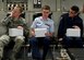 Air Force Junior ROTC cadets from Denton High School, Texas, lean in their seats as a U.S. Air Force C-17 Globemaster III cargo aircraft takes off from Altus Air Force Base, Oklahoma, April 26, 2017. The 24 cadets learned about the important roles the C-17 and its crew play in the Air Force. (U.S. Air Force photo by Airman 1st Class Kirby Turbak/Released)