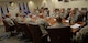 U.S. Air Force Chief Master Sgt. Anthony Johnson, Pacific Air Forces (PACAF) command chief, talks about enlisted issues with command chiefs from the PACAF area of responsibility during the spring Commander's Conference at Joint Base Pearl Harbor-Hickam, Hawaii April 26, 2017. The goal for the conference is to continue developing the warfighter and preparing PACAF leaders to remain poised to retain the competitive advantage in this evolving theater of operations. (U.S. Air Force photo by Tech. Sgt. Kamaile Chan)
