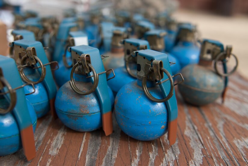 The M69 Fragmentation Training Hand Grenade allows soldiers to engage in realistic combat training without the risks involved while utilizing a live hand grenade (U.S. Army Reserve photo by Spc. Sean Harding/Released).