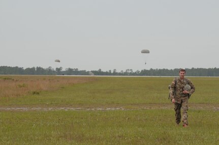 Georgia Army National Guard Sgt. Michael Romeo, a parachute rigger of the 165th Quartermaster Company, walks back to the hanger after an accomplished jump during the Parachute Operational Mishap Preventative Orientation Course. POMPOC is tailored for the airborne community with a special emphasis on mishap trends and prevention, jumpmaster duties or procedures and effective airborne program management.



