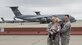 U. S. Air Force family, Staff Sgt. Kyle Leidholm, 60th Aircraft Maintenance Squadron, and SSgt. Nicole Leidholm, 60th Air Mobility Wing Public Affairs, deal with the challenges that every dual-military couple faces on a day to day basis, take time for a family portrait, Apr. 6, 2017, Travis Air Force Base, Calif. (U.S. Air Force photo/ Heide Couch)